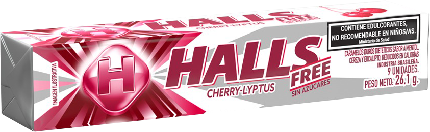 Halls Free Cherry-Lyptus 9u - Nerilan Uruguay